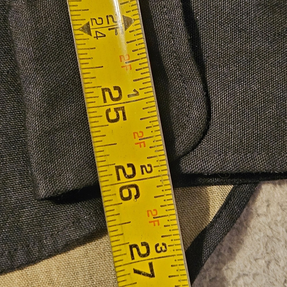 Taylor Stitch Mens Black Canvas Button Down Shirt Size 44 XL Made in California - Picture 6 of 7